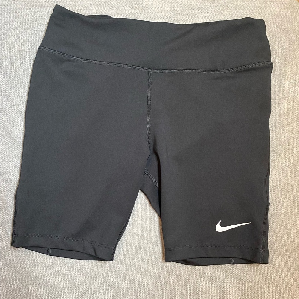 Nike black biker shorts. Worn once.